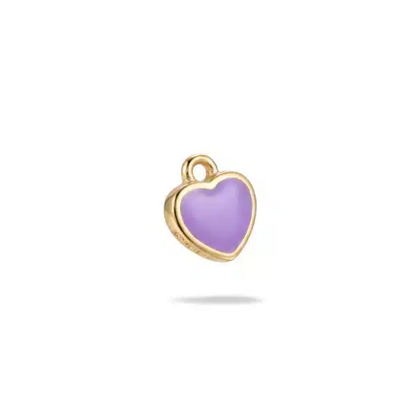 Cœur Mauve — Acier inoxydable doré