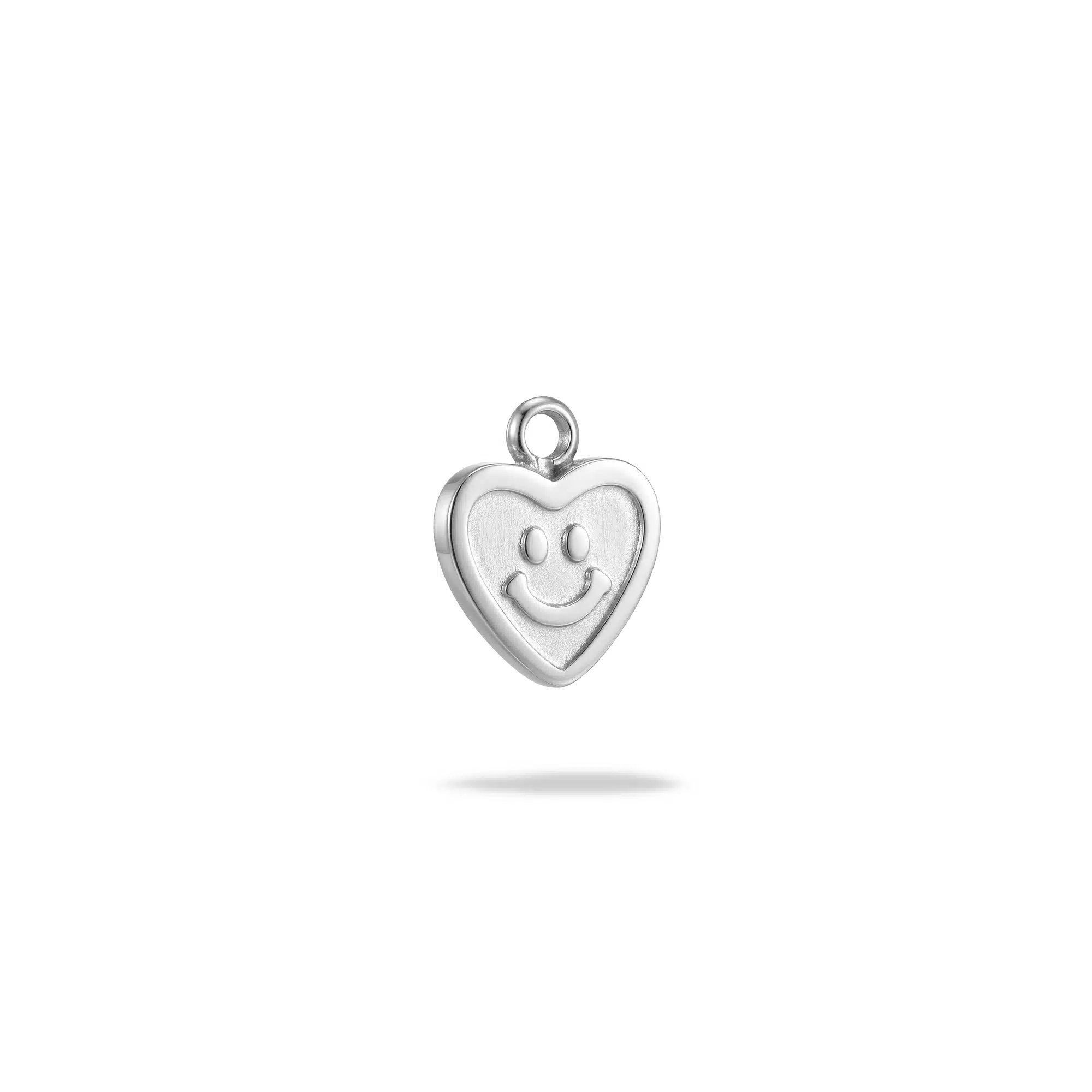 Cœur Smiley — Acier inoxydable